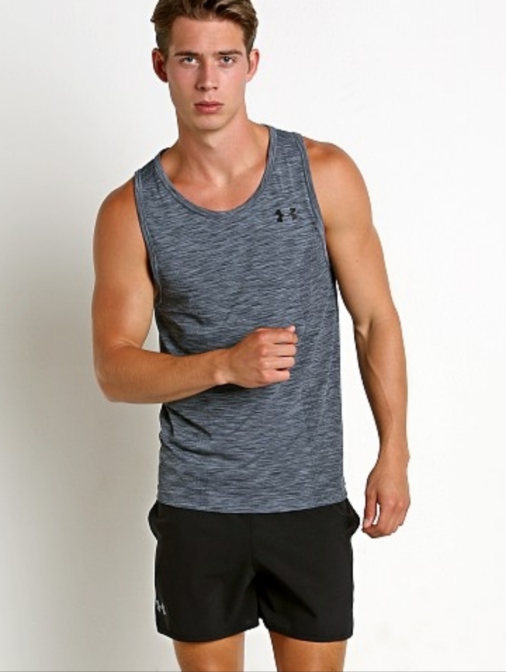 Under ArmourThreadborne Seamless Tank Top Graphite XL Men's